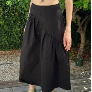 Maeve Midi Skirt LISA SAYS GAH - CAVIAR TWILL